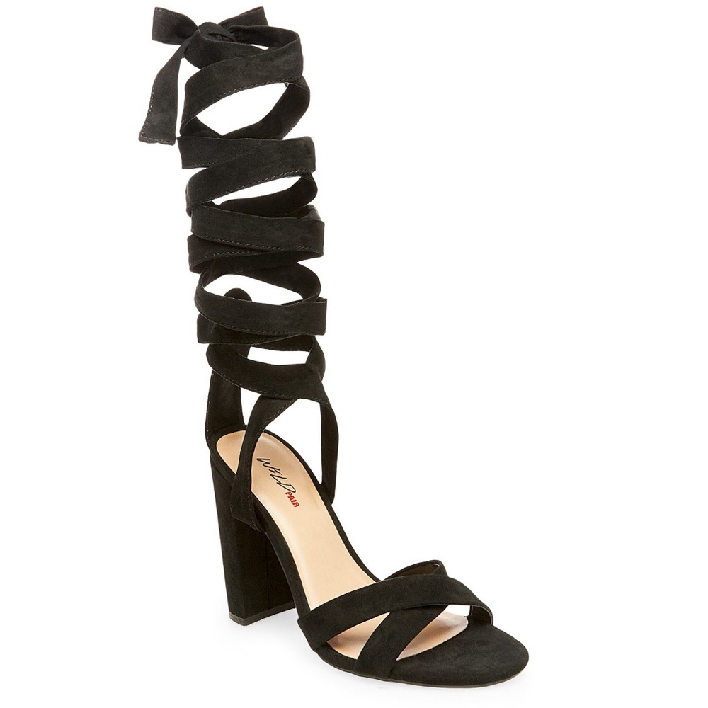 Mossimo Block Heel Pumps With Ankle Wrap 11